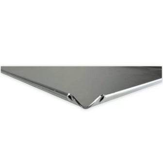 GASTRO 1/1 bakplaat - 4 boorden 45&deg; open hoeken