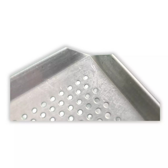 40/60 bakplaat - 4 boorden 45&deg; open hoeken