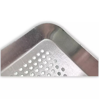 40/60 bakplaat - 4 boorden gestanst 45&deg;