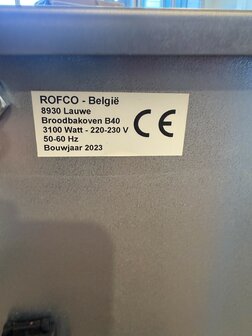 Rofco oven B40 (gebruikt)