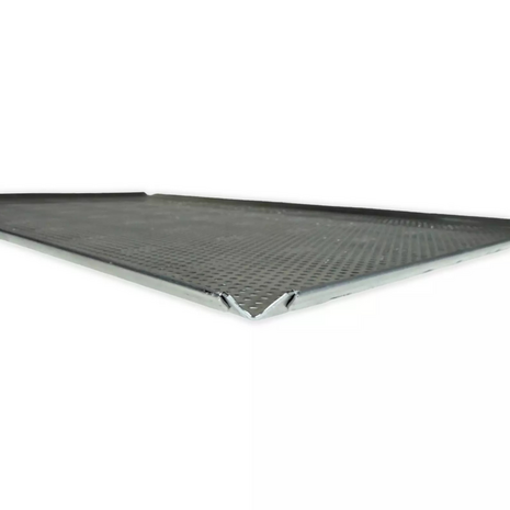 GASTRO 1/1 bakplaat - 4 boorden 45&deg; open hoeken