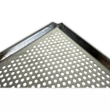 GASTRO 1/1 bakplaat - 4 boorden 45&deg; open hoeken