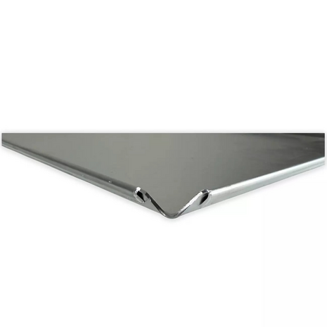 GASTRO 1/1 bakplaat - 4 boorden 45&deg; open hoeken