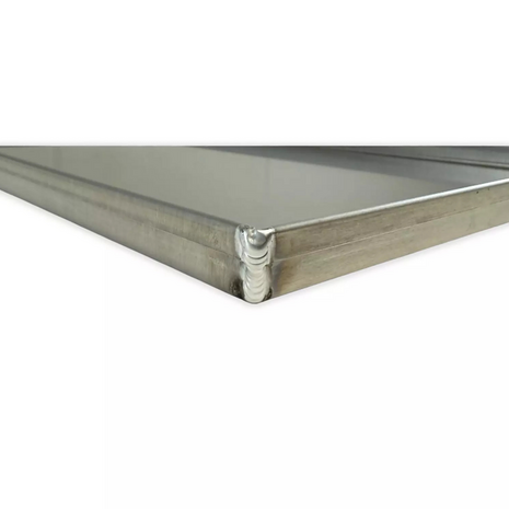 GASTRO 1/1 bakplaat - 4 rechte boorden