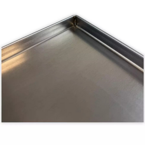 GASTRO 1/1 bakplaat - 4 rechte boorden