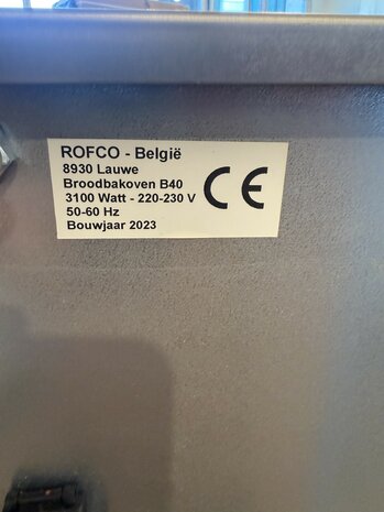Rofco oven B40 (gebruikt)